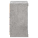 skænk med LED-lys 60,5x37x67 cm betongrå