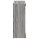 skænk med LED-lys 81x37x100 cm grå sonoma-eg