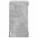 skænk med LED-lys 41x37x67 cm betongrå