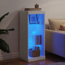 skænk med LED-lys 41x37x100 cm hvid