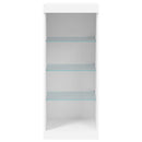 skænk med LED-lys 41x37x100 cm hvid