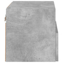 væghængte tv-borde 2 stk. 40x30x30 cm konstrueret træ betongrå