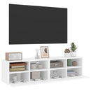 væghængte tv-borde 2 stk. 60x30x30 cm konstrueret træ hvid