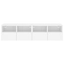 væghængte tv-borde 2 stk. 60x30x30 cm konstrueret træ hvid