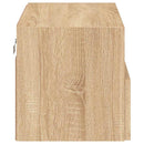 væghængt tv-bord 60x30x30 cm konstrueret træ sonoma-eg
