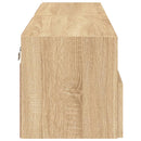 væghængte tv-borde 2 stk. 60x30x30 cm konstrueret træ sonoma-eg