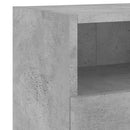 væghængte tv-borde 2 stk. 60x30x30 cm konstrueret træ betongrå