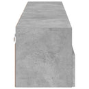 væghængte tv-borde 2 stk. 80x30x30 cm konstrueret træ betongrå