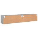 væghængte tv-borde 2 stk. 80x30x30 cm konstrueret træ betongrå