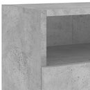 væghængt tv-bord 100x30x30 cm konstrueret træ betongrå