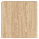 væghængt tv-bord 40,5x30x40 cm konstrueret træ sonoma-eg