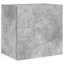 væghængt tv-bord 40,5x30x40 cm konstrueret træ betongrå