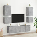 væghængt tv-bord 40,5x30x40 cm konstrueret træ betongrå
