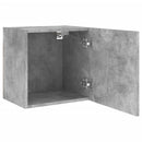 væghængt tv-bord 2 stk. 40,5x30x40 cm konstrueret træ betongrå