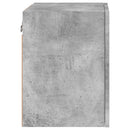 væghængt tv-bord 2 stk. 40,5x30x40 cm konstrueret træ betongrå