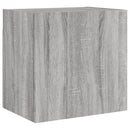 væghængt tv-bord 40,5x30x40 cm konstrueret træ grå sonoma-eg