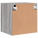 tv-bord til væg 2 stk. 40,5x30x40 cm konstrueret træ grå sonoma