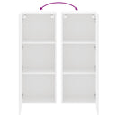 væghængt tv-bord 40,5x30x102 cm konstrueret træ hvid