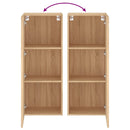 væghængt tv-bord 40,5x30x102 cm konstrueret træ sonoma-eg