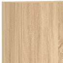 væghængt tv-bord 40,5x30x102 cm konstrueret træ sonoma-eg
