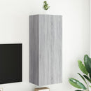 væghængt tv-bord 40,5x30x102 cm konstrueret træ grå sonoma-eg