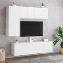 væghængt tv-bord 60x30x41 cm hvid