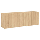 væghængte tv-borde 2 stk. 60x30x41 cm sonoma-eg