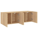 væghængte tv-borde 2 stk. 60x30x41 cm sonoma-eg