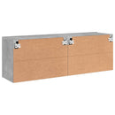 væghængte tv-borde 2 stk. 60x30x41 cm betongrå