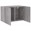 væghængt tv-bord 60x30x41 cm grå sonoma-eg