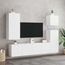 væghængte tv-borde 2 stk. 80x30x41 cm hvid
