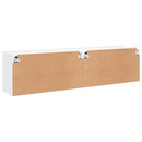 væghængte tv-borde 2 stk. 80x30x41 cm hvid