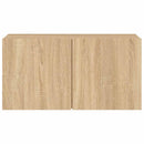 væghængt tv-bord 80x30x41 cm sonoma-eg