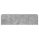væghængte tv-borde 2 stk. 80x30x41 cm betongrå