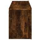 væghængt tv-bord 100x30x41 cm røget egetræsfarve