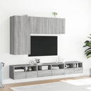væghængt tv-bord 100x30x41 cm grå sonoma-eg