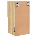 tv-borde med LED-lys 2 stk. 30,5x30x60 cm sonoma-eg