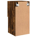 tv-borde med LED-lys 2 stk. 30,5x30x60 cm røget egetræsfarve