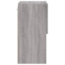 tv-borde 2 stk. med LED-lys 30,5x30x60 cm grå sonoma-eg
