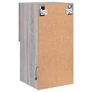tv-borde 2 stk. med LED-lys 30,5x30x60 cm grå sonoma-eg