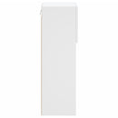tv-bord med LED-lys 30,5x30x90 cm hvid