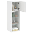 tv-borde 2 stk. med LED-lys 30,5x30x90 cm hvid
