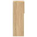 tv-borde 2 stk. med LED-lys 30,5x30x90 cm sonoma-eg