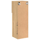 tv-borde 2 stk. med LED-lys 30,5x30x90 cm sonoma-eg