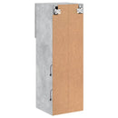 tv-borde 2 stk. med LED-lys 30,5x30x90 cm betongrå