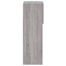 tv-borde 2 stk. med LED-lys 30,5x30x90 cm grå sonoma-eg