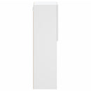 tv-bord med LED-lys 30,5x30x102 cm hvid