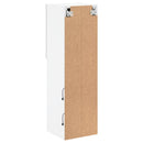 tv-bord med LED-lys 30,5x30x102 cm hvid