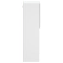 tv-borde 2 stk. med LED-lys 30,5x30x102 cm hvid