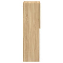 tv-bord med LED-lys 30,5x30x102 cm sonoma-eg